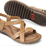 Born Rainey Strappy Sandals tan leather women’s size 10/42 casual boho‎ cottage Photo 0