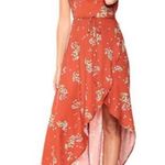 Somedays Lovin rust burnt orange true wrap dress size large Photo 0