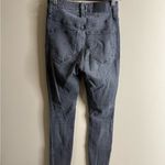 Madewell  distressed black  jeans curvy high rise skinny 24r Photo 8