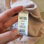 Nation Ltd  Mallory Flutter Sleeve Dress Light Pink V-neck Cotton Size XS Photo 6