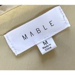 Mable Gold Chiffon Maxi Dress Women M One Shoulder Open Back Formal Gown Size M Photo 4