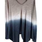 Young Fabulous and Broke  Ombré Asymmetrical  V-neck Sweater Photo 0