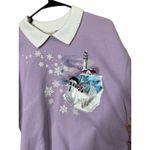 Top Stitch Morning Sun XL Purple‎ Snowman Lighthouse Crewneck Sweatshirt Purple Photo 1
