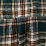 American Eagle Cropped Flannel Button Front Top, Medium Photo 4