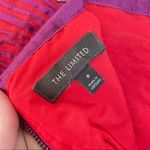The Limited  Jacquard Pencil Skirt Size 8 Animal Print Textured Red Purple Photo 5