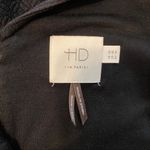 Anthropologie  Ruffled Flounce Hem Little Black Dress Party Formal XS 2 Photo 7