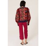 Farm Rio NWOT  Striped Colorful Patchwork Sweater Size Small Photo 3