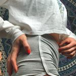 Gray Cotton Booty Shorts Photo 2