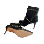 Catherine Malandrino NEW Catherine  Socks Studded Pull On Ankle Boot Black Photo 6