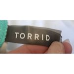 Torrid Turquoise High-Waisted Swim Bottom with Strappy Side Detail Plus Size Photo 2