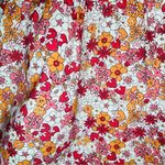 Modcloth  Dolls On Parade Tiered Skirt Casusl Cotton Aline Mini Pink Orange L NWT Photo 8