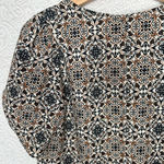 Adrienne Multicolor Floral Shift Dress Size S Short Sleeve Crew Neck Photo 7