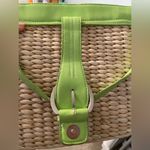 EGO Tan Woven Straw Shoulder Bag Purse Women’s Tote Photo 4