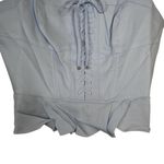 BCBGMAXAZRIA  Womens M Linen Blend Corset Top NEW Photo 4