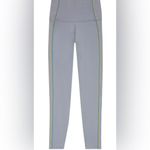 Nike  Dri-Fit Yoga High Rise Green Rainbow Stripe Leggings Womens Athletic Medium Photo 2