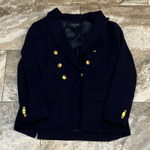 Brooks Brothers  Women’sBlazer  Double Breasted Double Knit Blazer  Size 14 Navy Photo 0