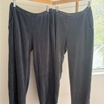 L.L. Bean Gray and Blue Track Pants Soft Fabric Size L Photo 0