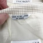 Brandon Thomas Womens Skirt Set Size 14 Linen Ramie Patchwork Coastal Career Tan Photo 9