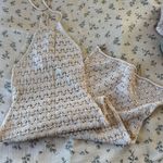 Crochet Dress / Swim Cover Up Tan Photo 1