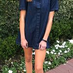 Life in Progress Denim Dress Photo 0