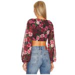 Majorelle NWT Revolve   Rocsi Front Tie Closure Ruffle Sheer Lightweight Blouse S Photo 7