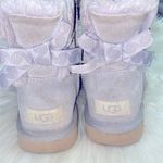 UGG  Mini Bailey Bow Swirl Grey Boots Photo 3