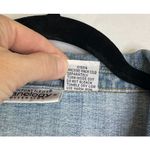 Y2K Jeanology Womens 18 Full Zip Denim Jacket Patch‎ Pockets Retro Funky Preppy Blue Photo 8