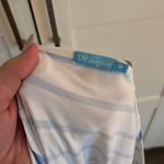 J. McLaughlin  Blue and White Boat Neck Midi Dress Size Medium Photo 2