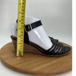 Susina Women's Black Gladiator Ankle Strap Terra Wedge Sandal 9 Photo 3