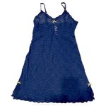 Victoria's Secret Victoria’s Secret Y2k lace navy blue lingerie slip / chemise Photo 0