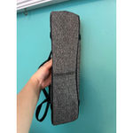 Ann Taylor Shoulder Bag Black Tweed with Faux Leather Trim Top Handle Pur Photo 6