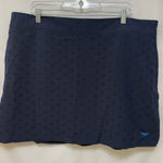 Speedo Navy Blue Skort Eyelet Cut Shorts UPF 50+ Protection Size XXL Photo 0