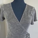 Anthropologie  Caution to the wind Faux Wrap Striped Top Photo 2