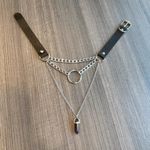 Urban Outfitters Vegan Leather Chain Amethyst Chocker Photo 6