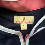 Sport Haley Navy Blue White Piping Sleeveless Quarter Zip Golf Tennis Top Size M Size M Photo 3