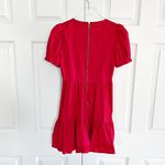 Alice + Olivia  Ann Red Ruffled Mini Dress Photo 5