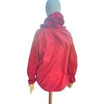 Adidas red Windbreaker Raincoat Women's Zip-up Casual Sz M Photo 6