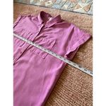 Wonderly  Women's Short Cap Sleeve Shirtdress Hamilton Pink Button Down S Photo 3