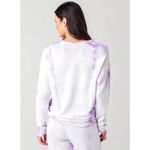 Sundry  Women's Purple Tie-Dye Terry Oversize Sweatshirt Sweater - Size - 3 Photo 1