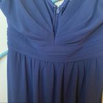 Lulus Lulu’s Leading Role Dark Blue Maxi Dress Sz M EUC Photo 9