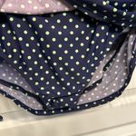 Swimsuits For All Tropical Culture Navy Blue Green Polka Dots Halter Size 16 EUC Photo 3