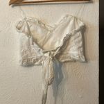DO+BE Elegant White Lace Women’s Crop Top Size Medium Photo 2
