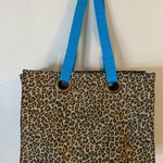 Premier Designs Leopard Print “Jewelry Diva “Tote Bag with Blue Accents Photo 7