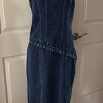 Anthropologie Anthro Forever That Girl Camila One-Shoulder Denim Midi Dress Photo 5
