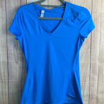 Under Armour Women's Bright Blue Short Sleeve Heat Gear Tee Photo 0