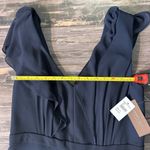 Jenny Yoo $275+  Cecilia Ruffled Chiffon Long Dress Gown wedding bridesmaid  NAVY Photo 6