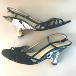 Franco Sarto NIB! - Floral heel pattern- Open Toe Dressey Shoes Size 9 M Photo 1