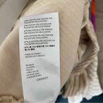 Free People Slim Pull On Velvet Tan Cream Stripe Pants Flare Leg size large Photo 9