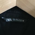 ZARA  Long Sleeve Button-Down Shirt Top Denim‎ Sz S Photo 1