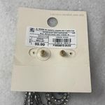 A New Day  earrings black silver tone dangle gold chain link jewelry Photo 1